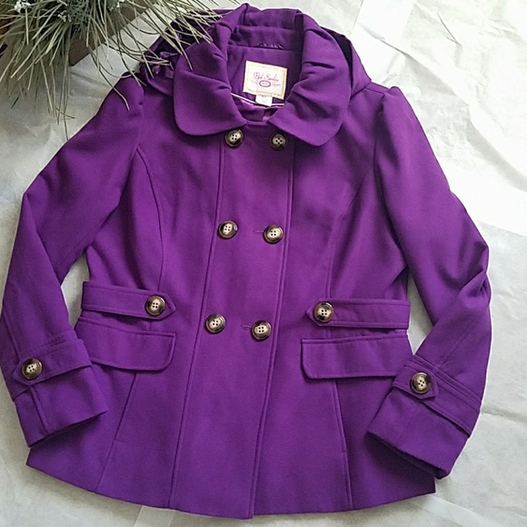 Pink Envelope Jackets & Blazers - Pink Envelope Juniors Pea Coat NWOT